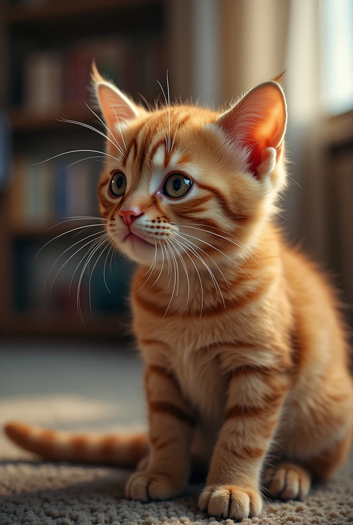 Cat with his dick out