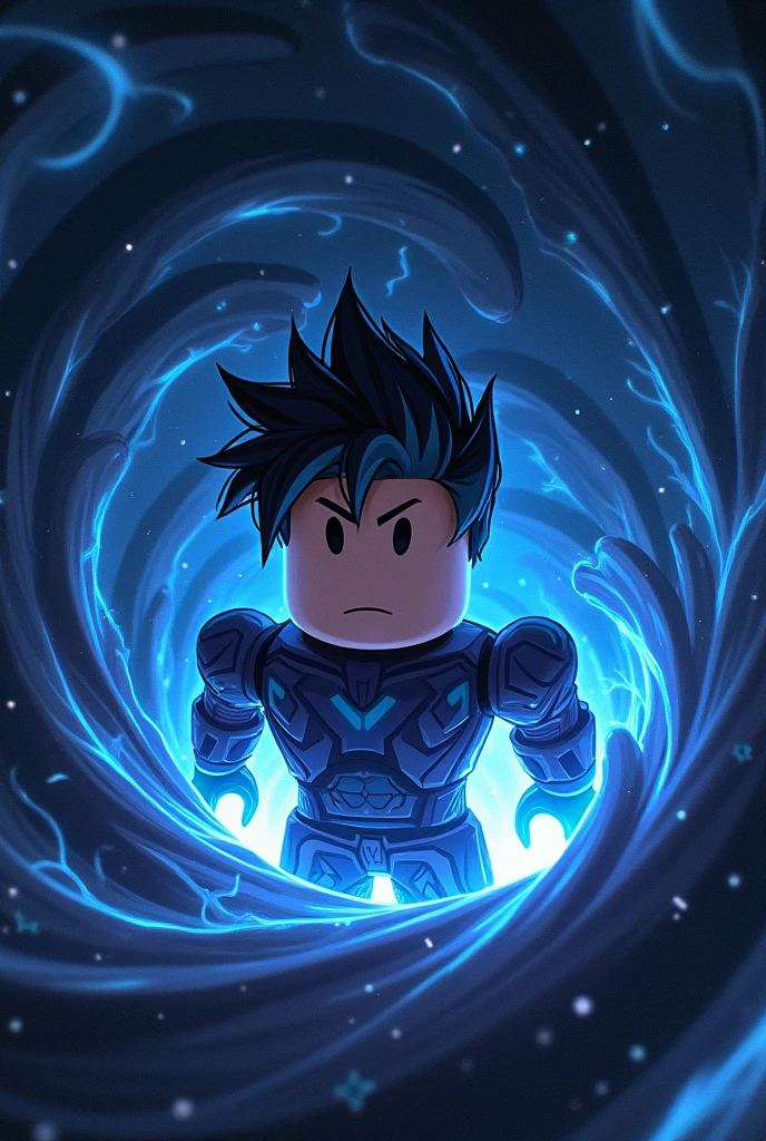 Roblox / black hole aura close up illustration
