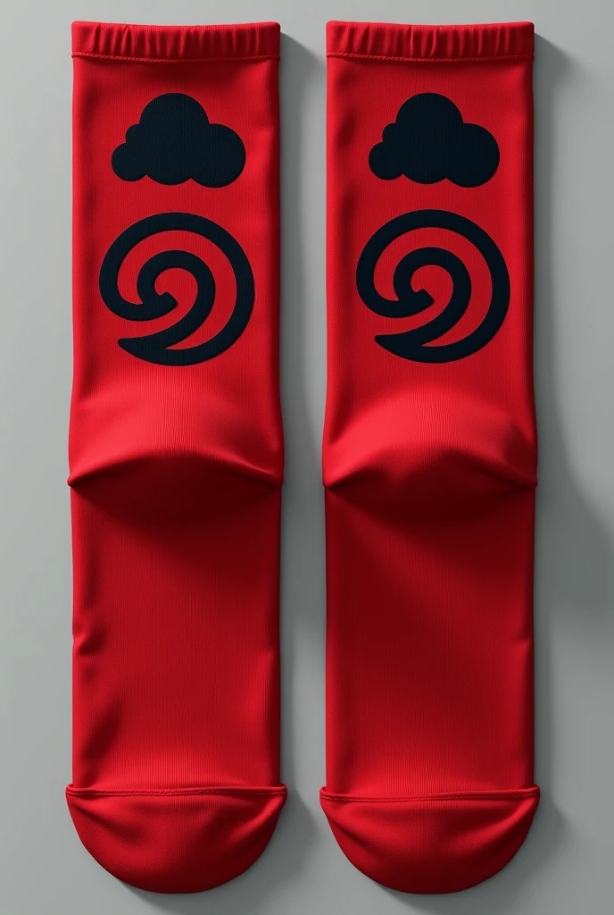 Can you make me some short Akatsuki socks, which are those that only cover the bottom part without covering the instep of the foot, short or ankle socks?. These are socks that usually cover only the lower part of the foot and the ankle., without covering the leg like socks do. Those are the ones that only cover the sole of the feet