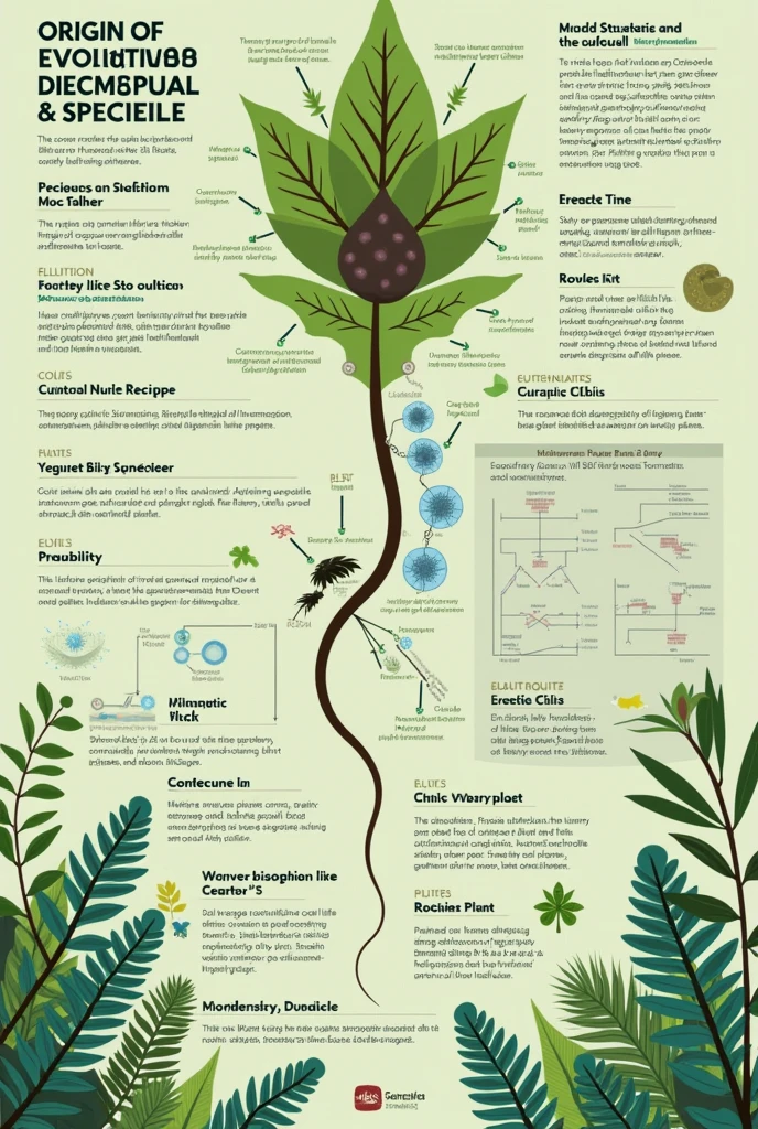 Create an infographic image with the following information:
The origin and evolution of stomata and the silver cuticle.
Main Objective The main objective of the study is to understand the mechanisms of formation and regulation of the cuticle in plants., as well as its importance in the adaptation and survival of plant species in diverse environments.
Background The cuticle is a lipid structure that covers the surfaces of plants., protecting them from dehydration and pathogens.
The composition and thickness of the cuticle have been observed to vary significantly between different species..
Previous studies have explored the function of stomata and their evolution in response to environmental changes..
Signaling mechanisms that regulate stomatal opening and closure have been documented..
Methods Phylogenomic yses were performed to understand the evolution of the cuticle and stomata..
Microscopy techniques were used to study the structure of the cuticle in several species..
Field experiments were carried out to observe the behavior of plants under varying CO2 and light conditions..
Biochemical methods were applied to analthe lipid composition in cell walls..
Findings Significant differences in cuticle composition were identified between species adapted to dry and humid environments..
Cuticle regulation is closely related to the ability of plants to handle water stress..
The enzymes involved in cutin biosynthesis are crucial for cuticle formation..
Convergent evolution patterns in stomatal structure were found among different groups of plants.
Strengths The multidisciplinary approach that combines genetics, physiology and ecology.
The use of advanced technologies such as high-resolution microscopy and genetic analysise ability to correlate experimental data with observations