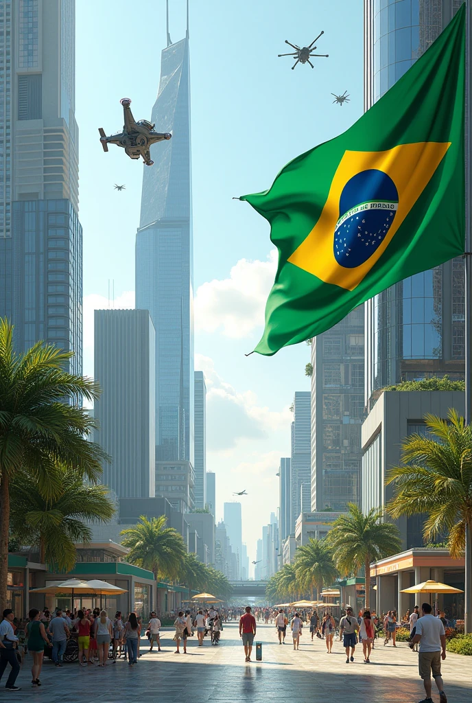 RIO BRANCO IN 2080 WITH THE ACRE FLAG