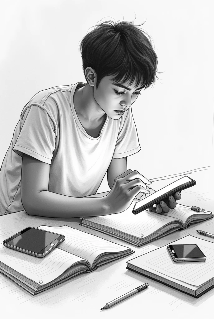 Media affecting everyday life of a student sketch