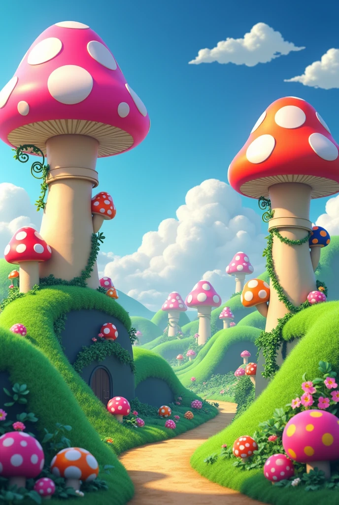 Put a Mario Bros world background
Without Mario Bros and more colorful 