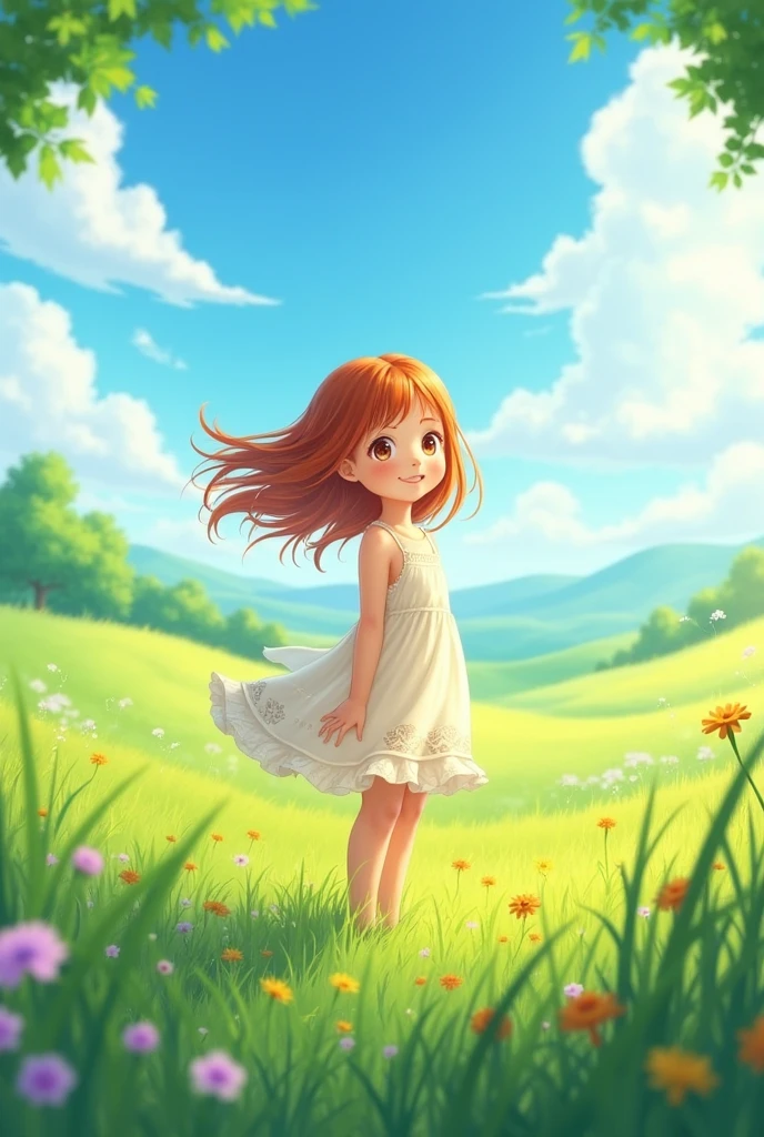 image of a girl in the field