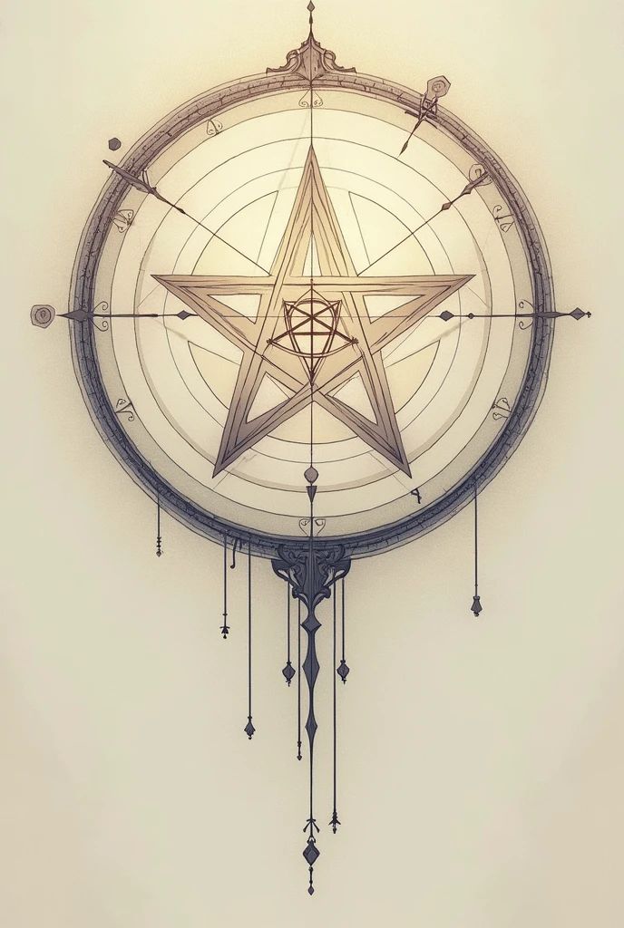 RPG Illustration A circle around a five- or six-pointed star, representing the magician's harmony and balance