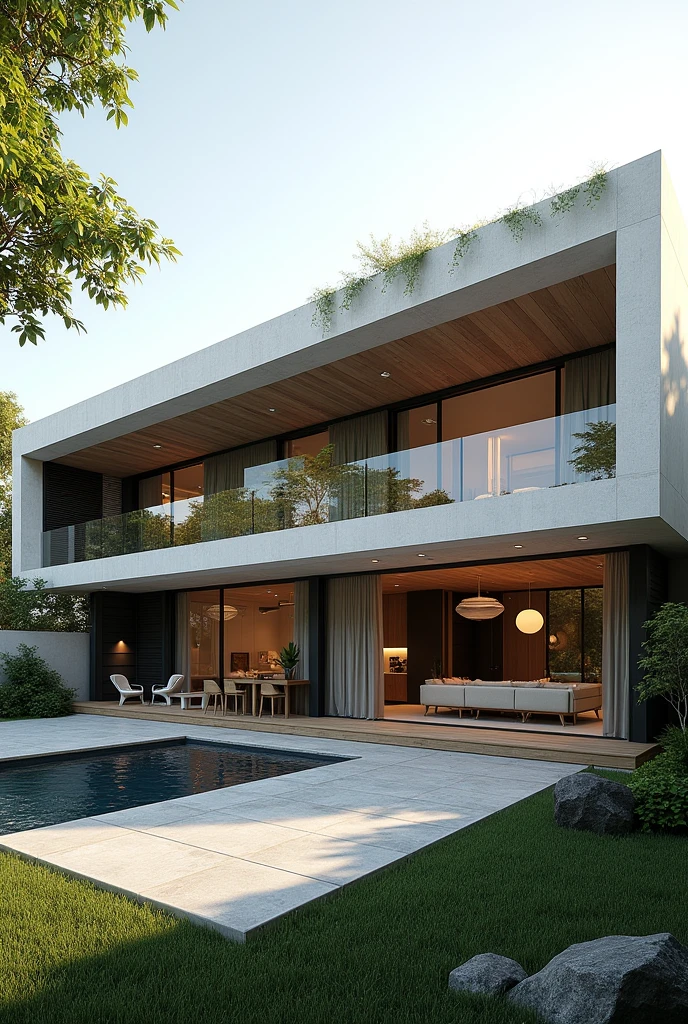 Give me a plan of two houses built on the same plot of land measuring 10 meters by 20 meters