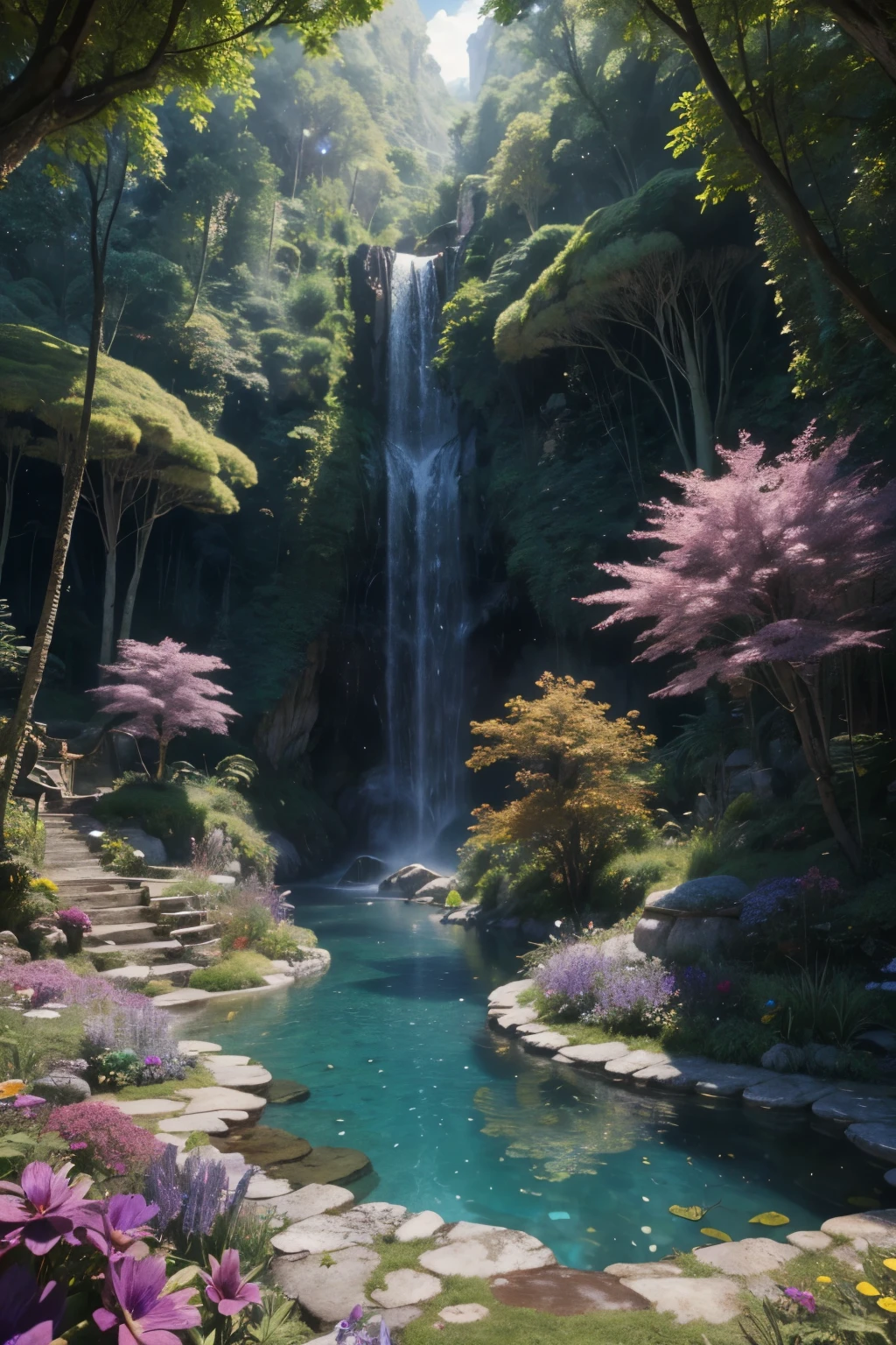 A stunningly detailed and vibrantly colored 3D rendering of a whimsical fantasy Mayan and Aztec world map, replete with lush forests, majestic mountain ranges, and shimmering canals, bathed in warm golden ring light that projects a sense of wonder and excitement, with an exaggerated dreamlike quality reminiscent of Pixar’s signature style, brought to life through the powerful Unreal, Octane, and Vray rendering engines, with rich, velvety texture and intricate details that invite exploration and discovery, with a mesmerizing play of colors, including emerald greens, sapphire blues, amethyst purples, and bright yellows, all harmoniously combined to create an enchanting, otherworldly atmosphere that invites the viewer to step into its magical realm.