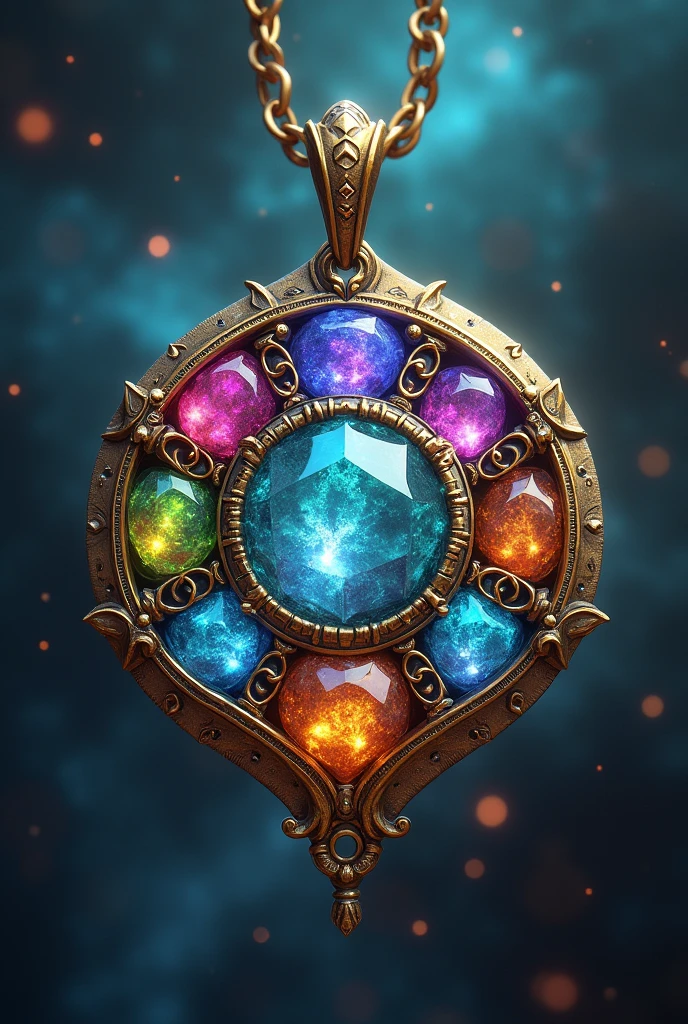A magical amulet mystical stones