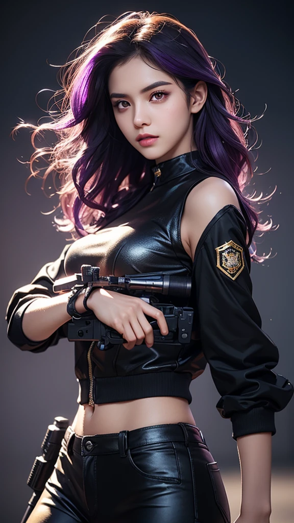 purple color  hair