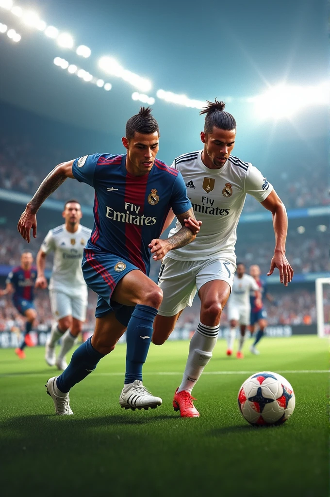 Cristiano Ronaldo and Neymar Jr playing together at Real Madrid