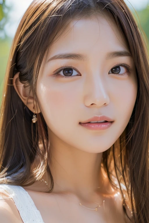 ((Highest quality)),(超High resolution),(Very detailed),(Detailed Description),((The best CG)),(masterpiece),Ultra-detailed art、(Highest quality、8k、32K、masterpiece)、(Realistic)、(Realistic:1.2)、(High resolution)、Very detailed、Very beautiful face and eyes、1 female、Tight waist、Delicate body、(Highest quality、Attention to detail、Rich skin detail)、(Highest quality、8k、Oil paints:1.2)、Very detailed、(Realistic、Realistic:1.37)、Bright colors、Beautiful Japanese Women、Detailed face、Smooth Skin、