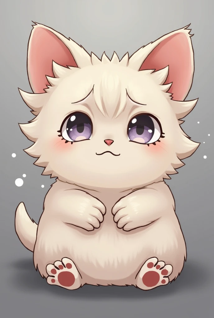 (best quality,Extremely detailed depiction,Incredibly high resolution),Cute Kitten,Circle々Fat Kitten,Shapeshifting character,Sad expression,White of the eye