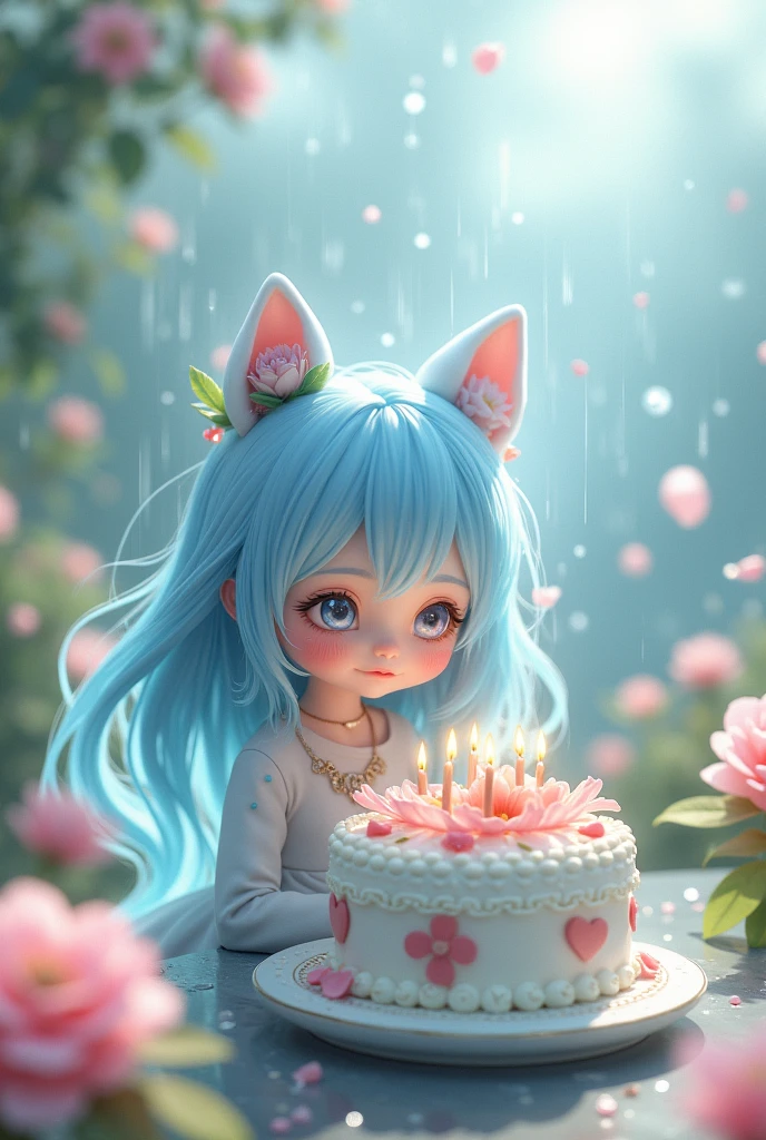 Rain-chan, Birthday cake