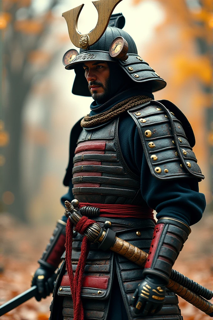 Make a samurai that looks like he&#39;s from the future 
