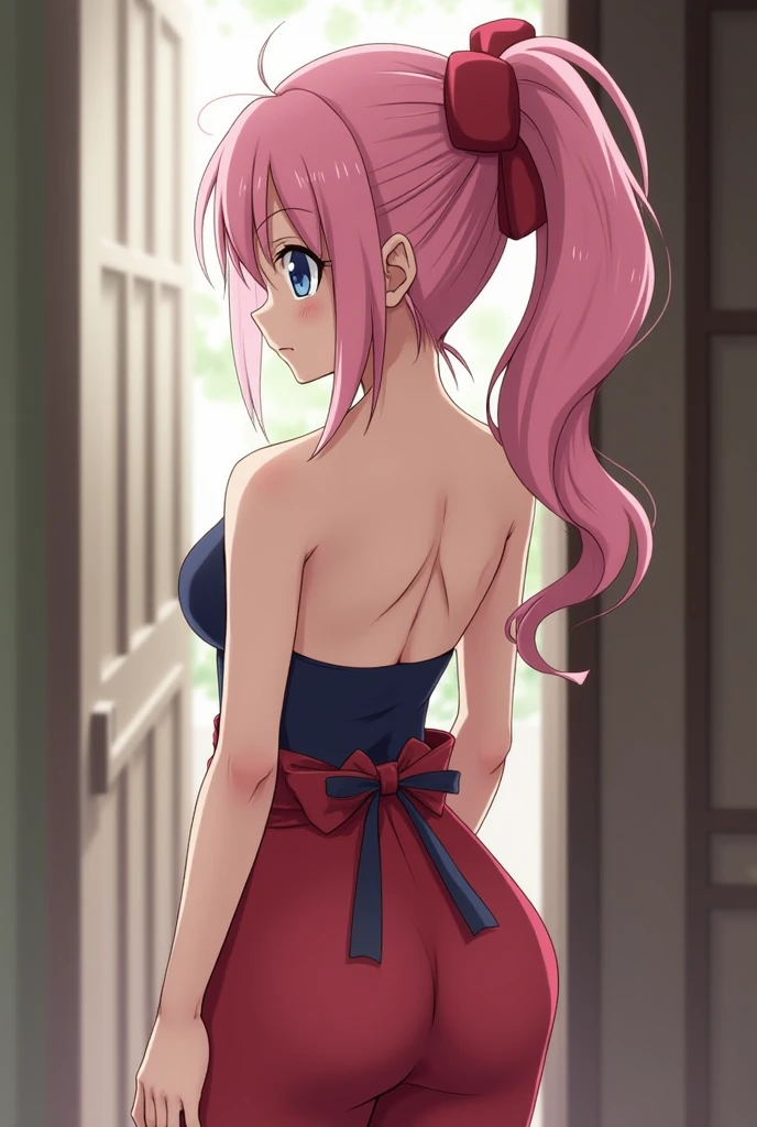 Sakura from Naruto Shippuden nude with perfect ass from back