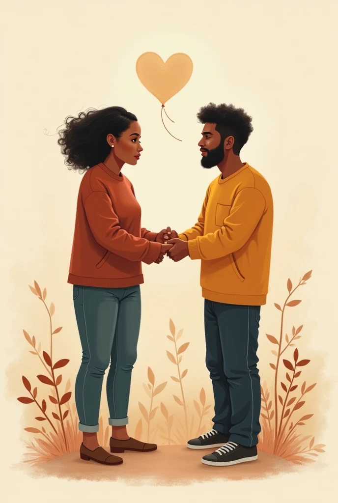 Drawing that expresses empathy, loyalty, respect, trust and equality