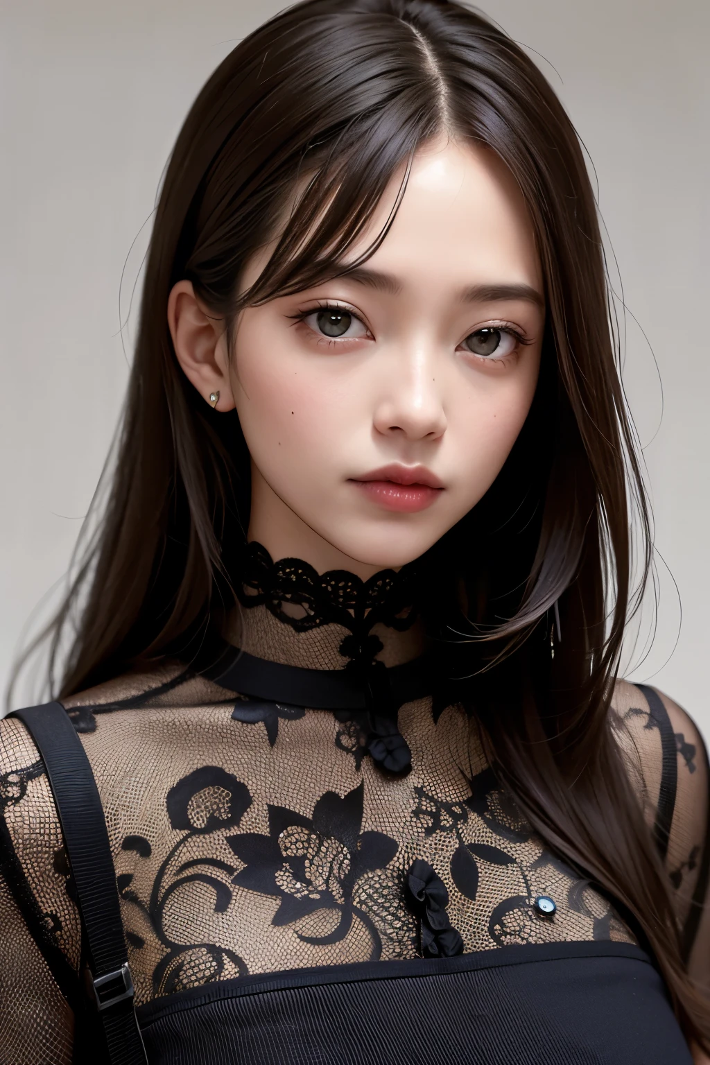(masterpiece, Highest quality),one person's, alone, Black-haired,Realisticで全てを詳細に美しく描画する,The beauty of the golden ratio of perfect anatomy、Beautiful, Realistic, Realistic, Looking at the audience, Light-coloured black eyes, Short brunette bob, Brown coat,Beautiful glossy lips, prohibit, Plein Air, Upper Body、Big eyes、Beautiful view of sparkling snow lassi))、(((Short bob hair with bangs:1.4、Shiny Hair、prohibit:1.4、Big eyes、large full chest、Highlights the eyes、Gazing at the audience、Beautiful beauty、Listen carefully、Long neck、Laugh a little、smile、Ideal body type)))、{Huge|big|Hugeな|Mega} chest:2, chestの谷間:2、大きなchestの谷間を見せる:2、A lovely, beautiful and cute sexiness with a dignified charm