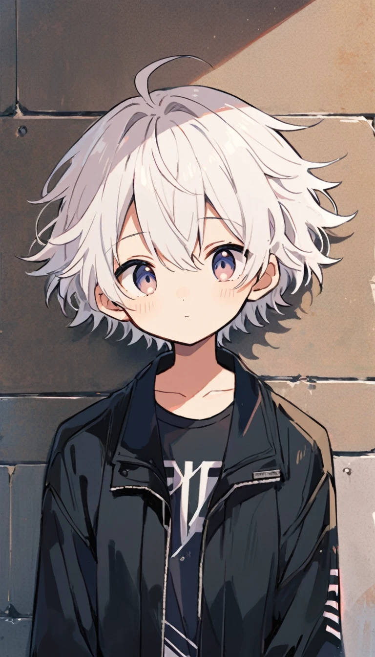 anime boy with white hair and black jacket leaning against wall, nagito komaeda, anime aesthetic, 4 k manga wallpaper, anime asthetic, best anime 4k konachan wallpaper, killua zoldyck portrait, trending anime artwork, anime wallaper, anime art wallpaper 8 k, ken kaneki, artwork in the style of guweiz