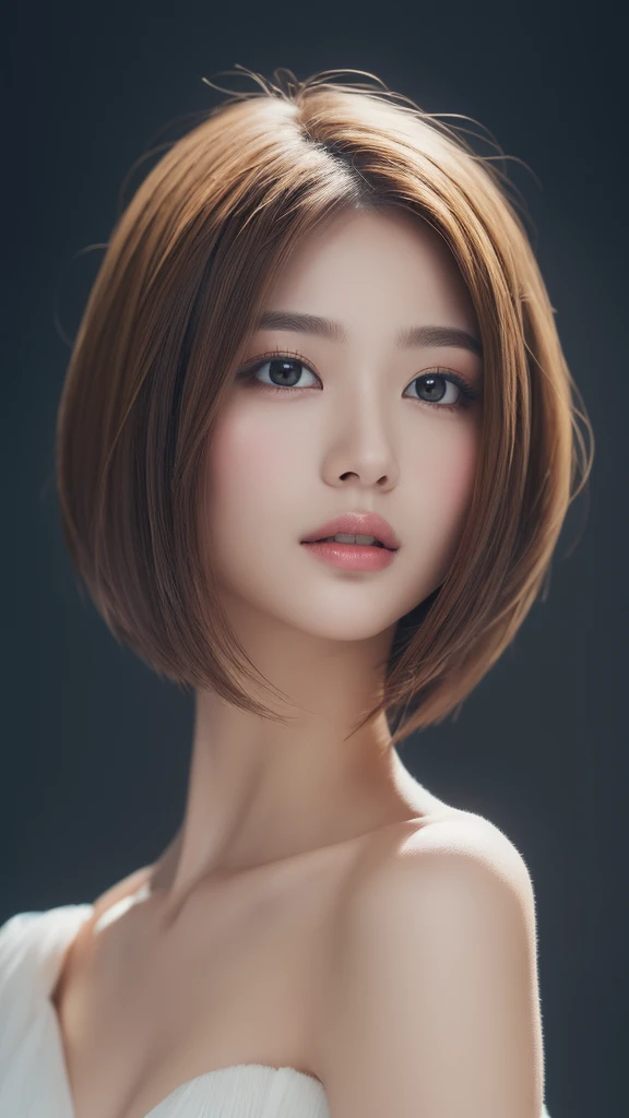 ((Top Quality, 8k, Masterpiece: 1.3)), 1 Woman, Slender naked Highlighted Beautiful Girl: 1.3, (Short Hairstyle, Big: 1.2), Indoors, Ultra Detailed Face, Detailed Eyes, Double Eyelids, (full-body photo:1.5)