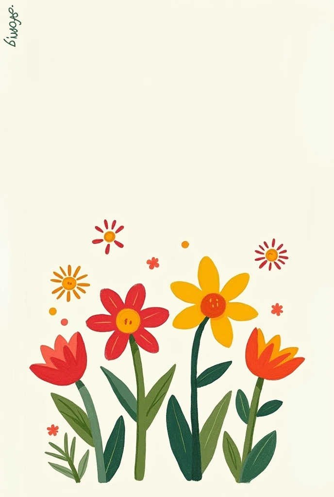 make me a picture of flowers like it was drawn on iphone notepad handmade make it so much easier, as if it were done by a much simpler man still, not as well colored but keep the same color palette
