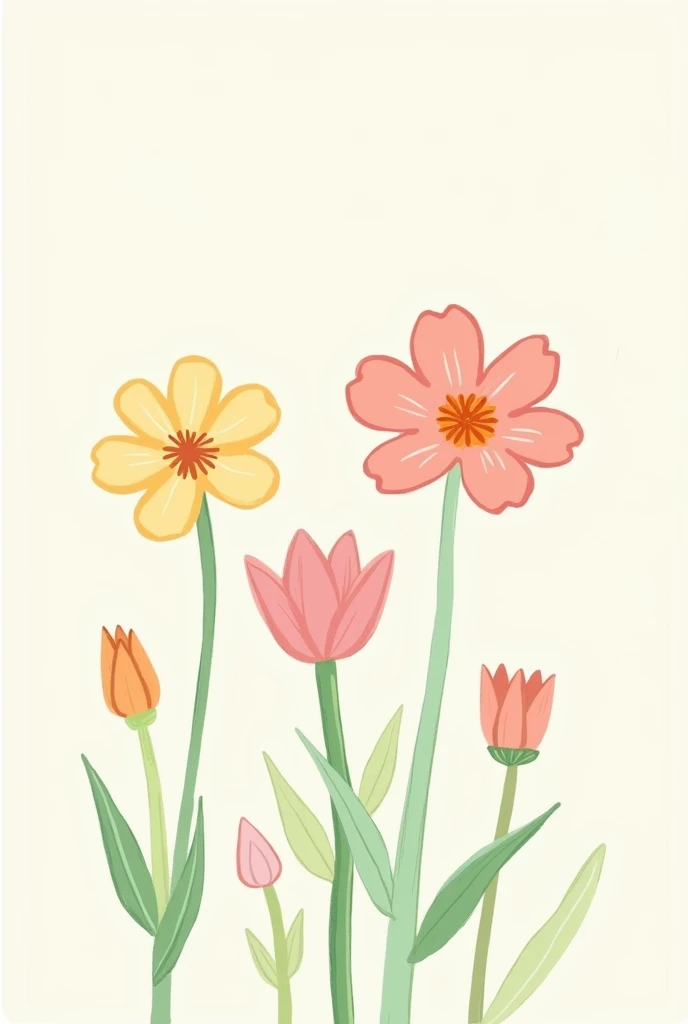 make me a picture of flowers like it was drawn on iphone notepad handmade make it so much easier, as if it were done by a much simpler man still, not as well colored but keep the same color palette simpler still, I want him not to realize that an AI did it, make it look like it was done by an average guy who can&#39;t draw even simpler, the same drawing only poorly colored