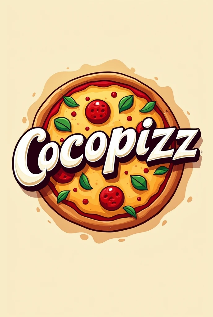 A pizza logo that says cocopizz