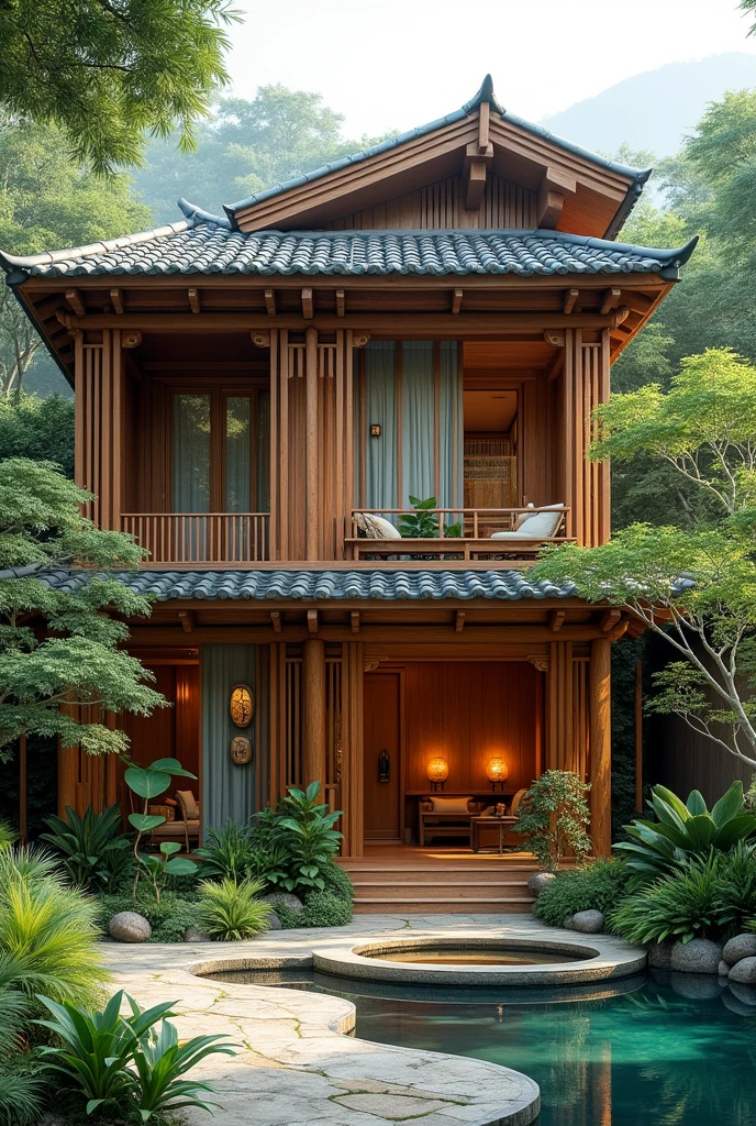 Spaces designed with Feng Shui, living family decoration details colors architecture design exterior view house
