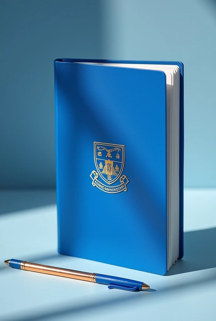 carnet universitrio, for institution of blue and white colors