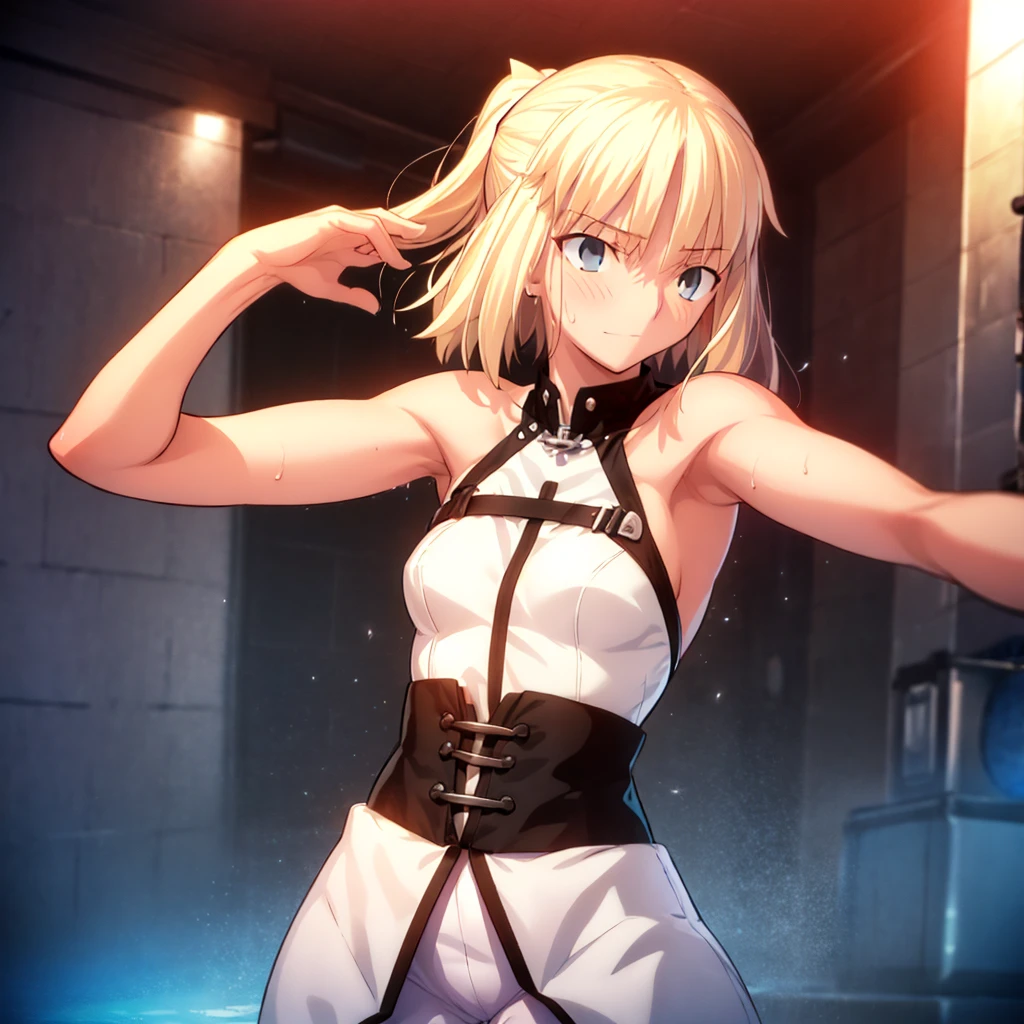 High resolution, 最high resolution,high resolution,{Things to know_f de stay night ufotable:1.15}, Rubio_ Best Quality, masterpiece, フルnude,Sweatだく,Blushing,smile,Armpitアップ,Sweat,Armpitを広げて見せている,bed,Moist,Blonde,whole body,pubic hairあり,Love juice,Armpit,side,sideの下,Armpitの下,sideアップ,Sweatをかいている,sideSweat,Upper Body, 1 person,sideズーム,Armpitズーム,Armpitを見せつける,sideを見せつける,両Arms behind head,nude,Raise your arms, Inner cavity reflection,whole body,Two arms,Alone,sexy,1 personだけ,Looking at me,膣からsemenが垂れている,front,pubic hair,Obscene lines,Ray tracing,Slender body,E Cup,Embarrassing,Armpit強調,side強調,ArmpitSweat,sideSweat,Wet Skin,Open your mouth,Noise Reduction,((Place your hands behind your head)),Emphasis on the crotch,Chest Enhancement,stage,Perfect lighting,体をfront,Look up,looking at the camera,真front,I don't want to go away.,体をfront,両Raise your arms,両Arms behind head,Embarrassing,Hands behind head,Hotel Rooms,bedの上,全naked,naked,膣からsemenが垂れている,bedに横たわる,,フルnude,オイルを塗ったテカテカのsideの下を見せる、オイルを塗った光沢のあるsideの下:1.30、Surreal、sideの下、オイルを塗った光沢のあるsideの下:1.30、光沢のあるsideの下、オイルを塗ったぬるぬのsideの下:1.30、ぬるぬるした光沢のあるsideの下:1.20、明るく詳細なsideの下、sideの下の細かいシワ:1.7、リアルなsideのシワ:1.7、sideの下を照らす光:1.4、side毛穴の細部まで), Armpit見せポーズ,side見せポーズ,Nipples,Nipplesが立っている,No clothes,素っnaked,Armpitアップ,sideアップ,NaughtyなArmpit,Naughtyなside,Sweat,Naughty,Arms behind head,Armpitを広げる,sideを広げる,Embarrassed look,Love juiceが垂れている,NaughtyなPussy,体をfrontへ,pubic hairが生えている,pubic hair,semen,semenまみれ,Naughtyな体,Naughtyな身体,NaughtyなPussy,Naughtyなgenital,genital,NaughtyなPussy,Naughtyなnaked,Naughtyなnaked体,Naughtyな肉体,Naughtyなボディー,恥ずかしそうにArmpitを見せている,恥ずかしそうにsideを見せている,lotion,lotionまみれ,Vaginal fluid,Vaginal fluidが垂れている,Love juice,Love juiceが垂れている,semenでベタベタ,Sticky with semen,Sperm,Spermまみれ,Spermでベタベタ,Pussy,Pussyを見せつける,Pussy,Pussyを見せつける,Embarrassed look,Groinにタトゥー,Groin,View your viewers,genital,女genital,湿ったArmpit,湿ったside,smile,4K,（8k）,Noise Reduction,Place your hands behind your head,Emphasis on the crotch,((Place your hands behind your head)),(Shiny, oily skin), Raise the hand, (Raise your arms above your head:1.5), Put your arms behind your head, sideの下, (sideの下 into viewer's face:1.5), (View your viewers:1.5), Raise the hand,蒸れたArmpit,蒸れたside, sideの下を露出させる,Armpitの下を露出させる,両手を頭に当ててbedに座わる,蒸れたArmpit,蒸れたside,