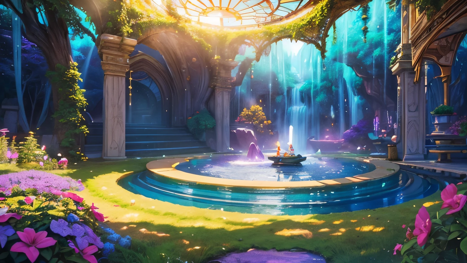 A stunningly detailed and vibrantly colored 3D rendering of a whimsical fantasy Mayan and Aztec world map, replete with lush forests, majestic mountain ranges, and shimmering canals, bathed in warm golden ring light that projects a sense of wonder and excitement, with an exaggerated dreamlike quality reminiscent of Pixar’s signature style, brought to life through the powerful Unreal, Octane, and Vray rendering engines, with rich, velvety texture and intricate details that invite exploration and discovery, with a mesmerizing play of colors, including emerald greens, sapphire blues, amethyst purples, and bright yellows, all harmoniously combined to create an enchanting, otherworldly atmosphere that invites the viewer to step into its magical realm.