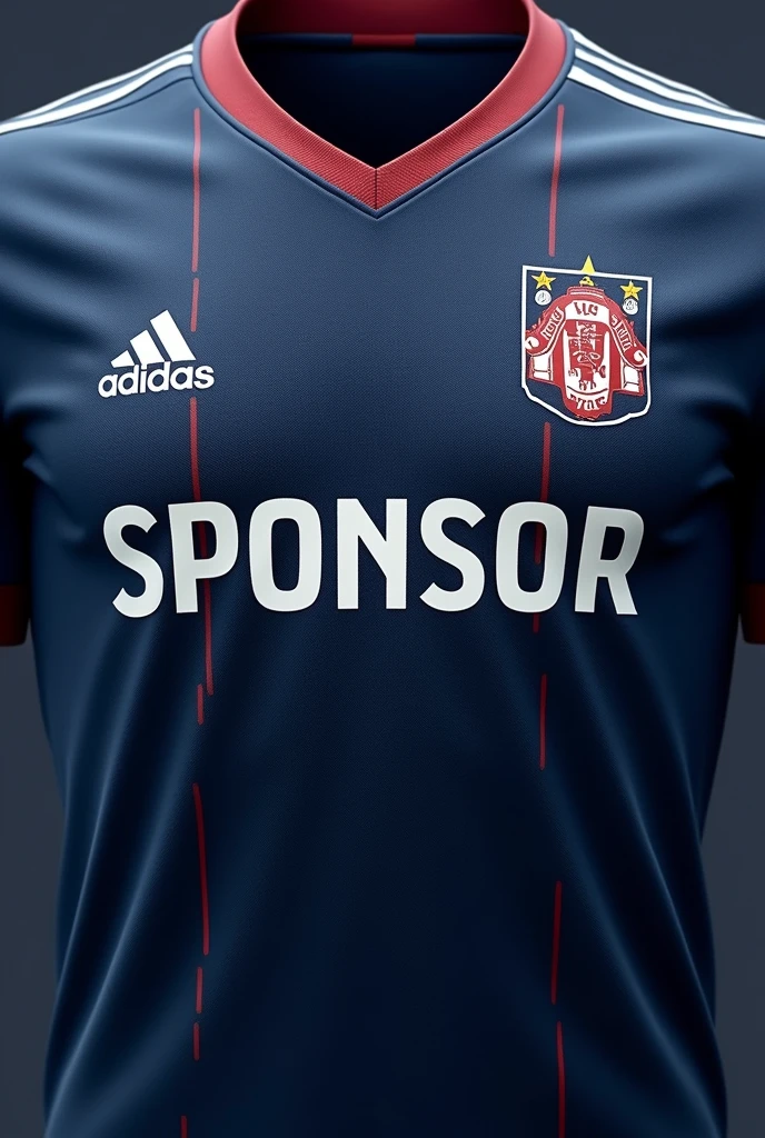 Give me a sponsor for a football shirt that follows center band, just give me the letters, not the football shirts