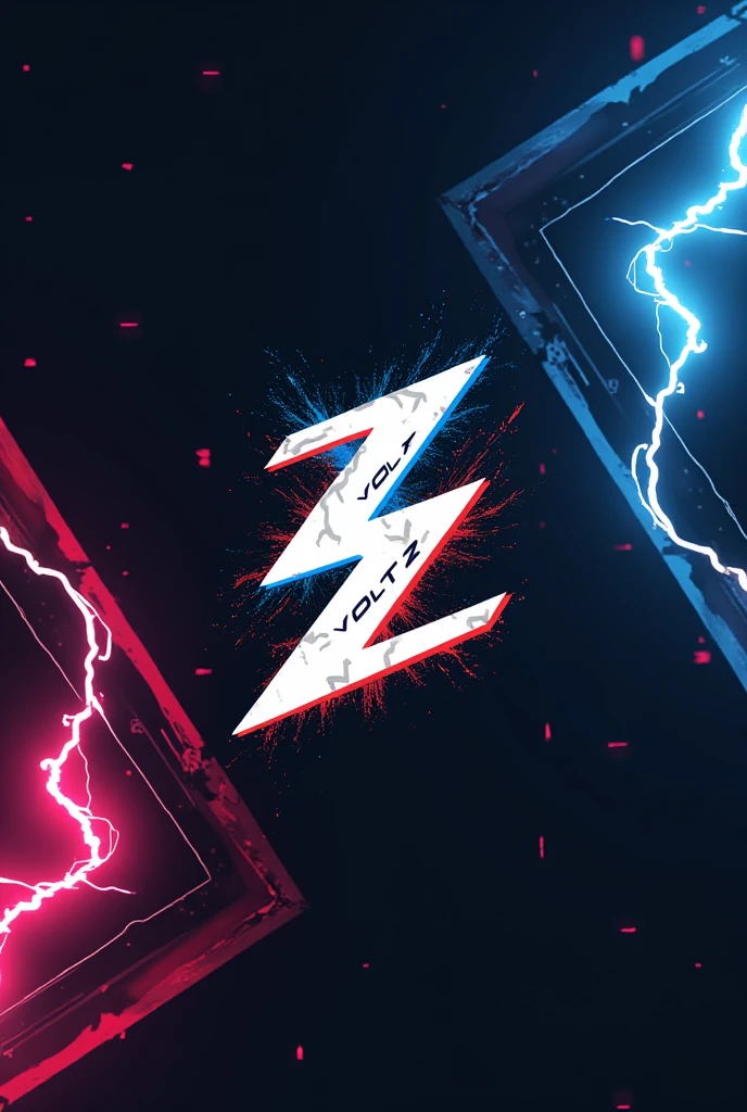 name "Voltz" stylized for DJ with letter Z as a lightning bolt. REAL, logo