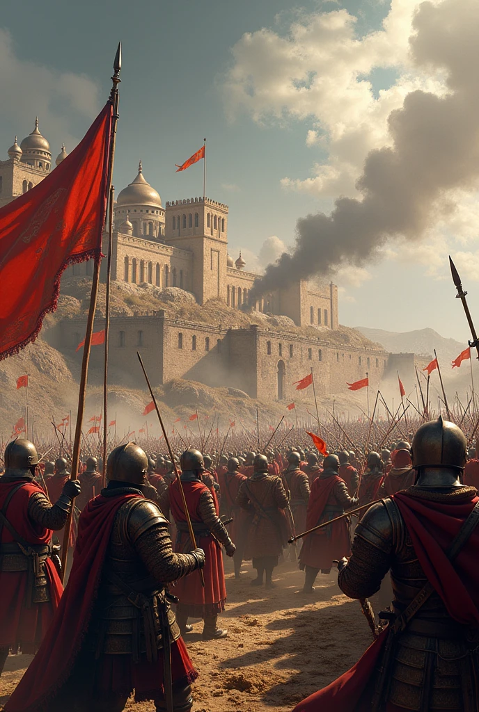 Representation of the Battle of Nicaea, emphasizing the defeat of the Seljuks in 1920x1080 resolution