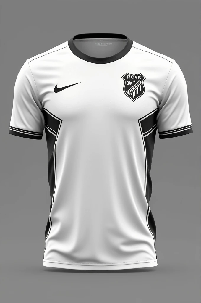 school interclass futsal shirt,white with black details