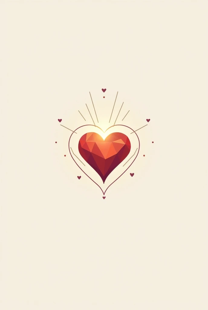 Simplicity，Facet，logo，Heart beacon，atmosphere，Generate flags