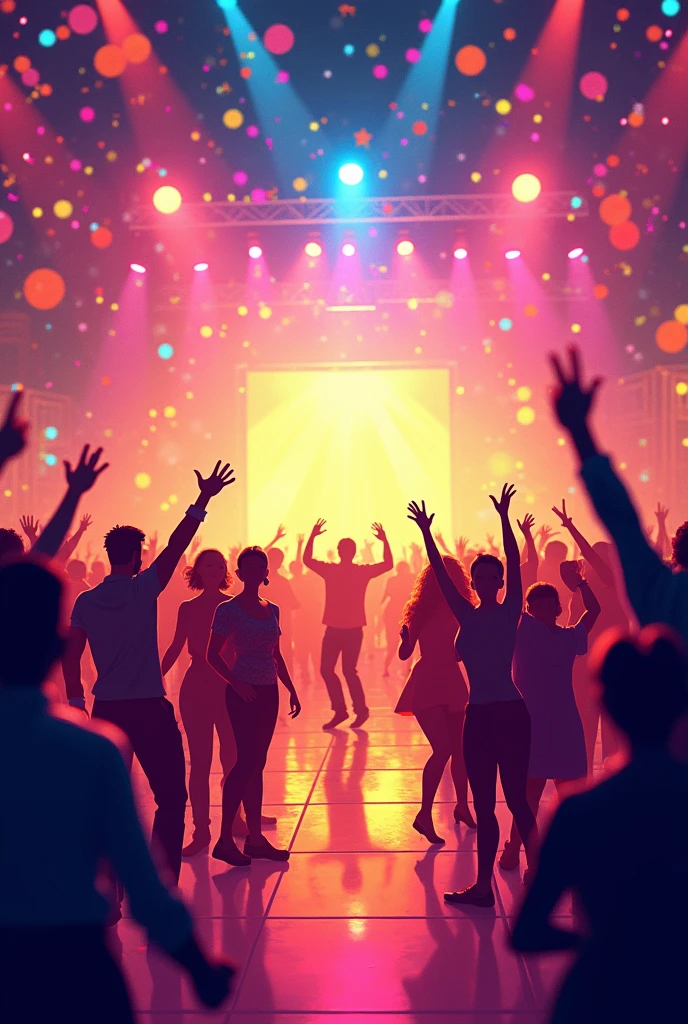 colorful party background for flyer