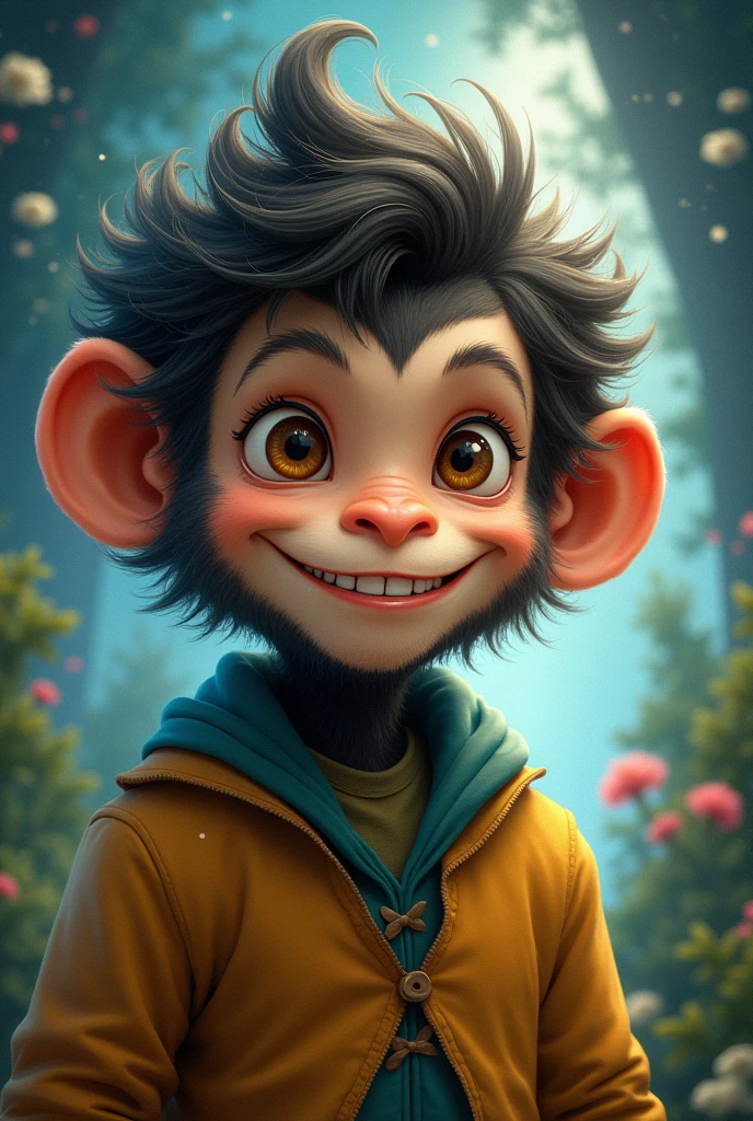 Monkey-faced boy