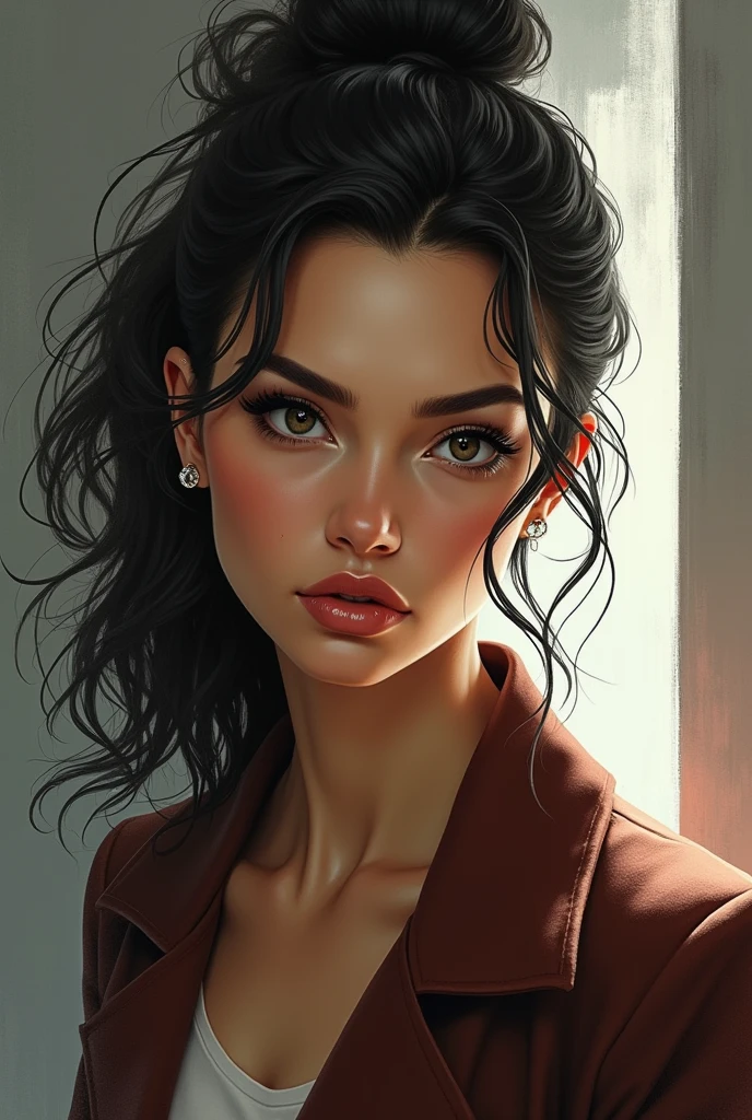 woman with a bold look
