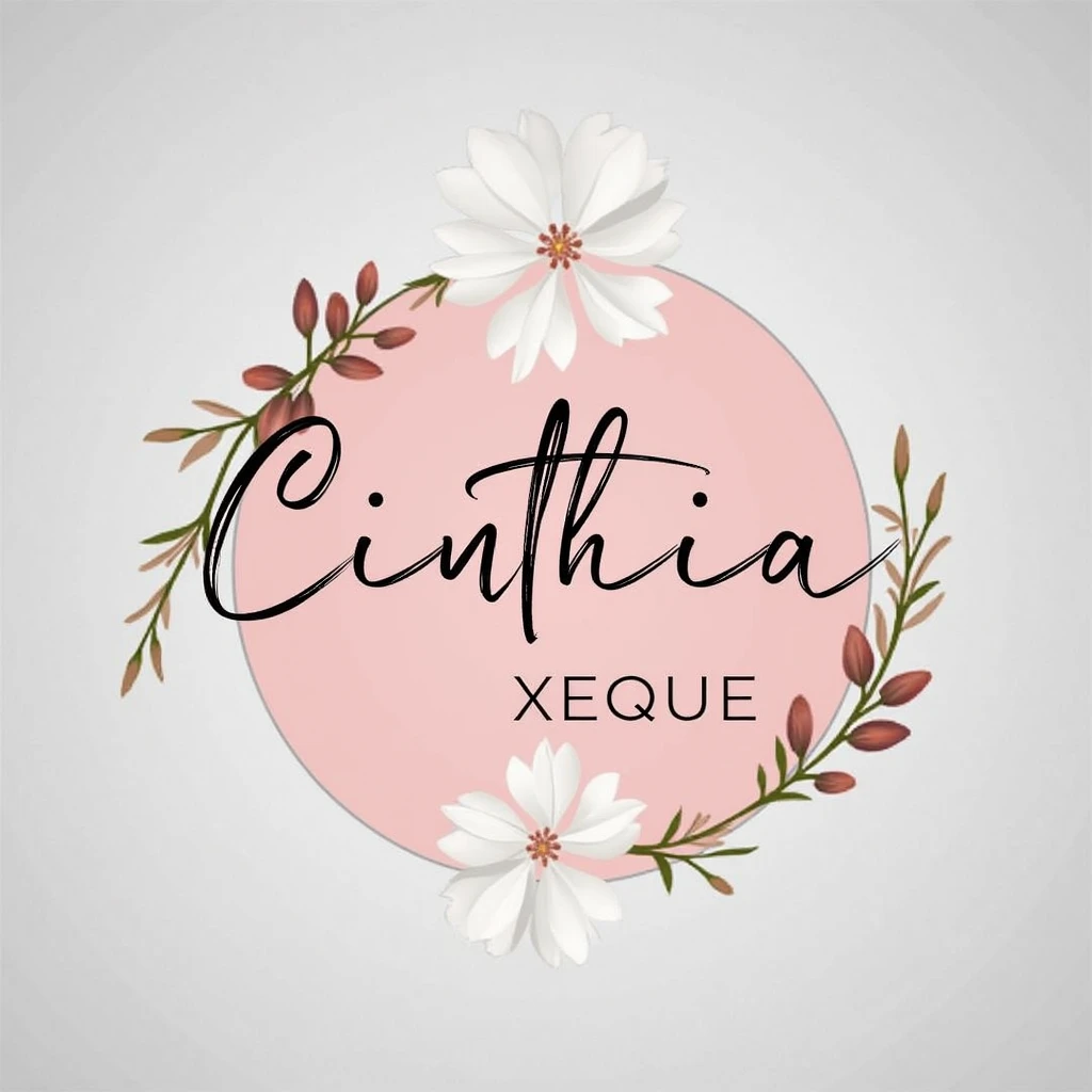 Generate a logo for a nail salon that says Cinthia xeque nails & lashes