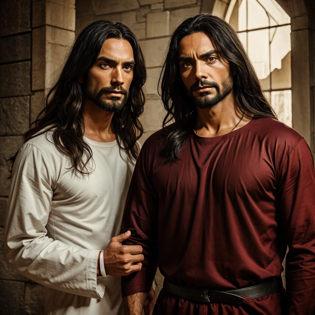 Jesus vs devil picture