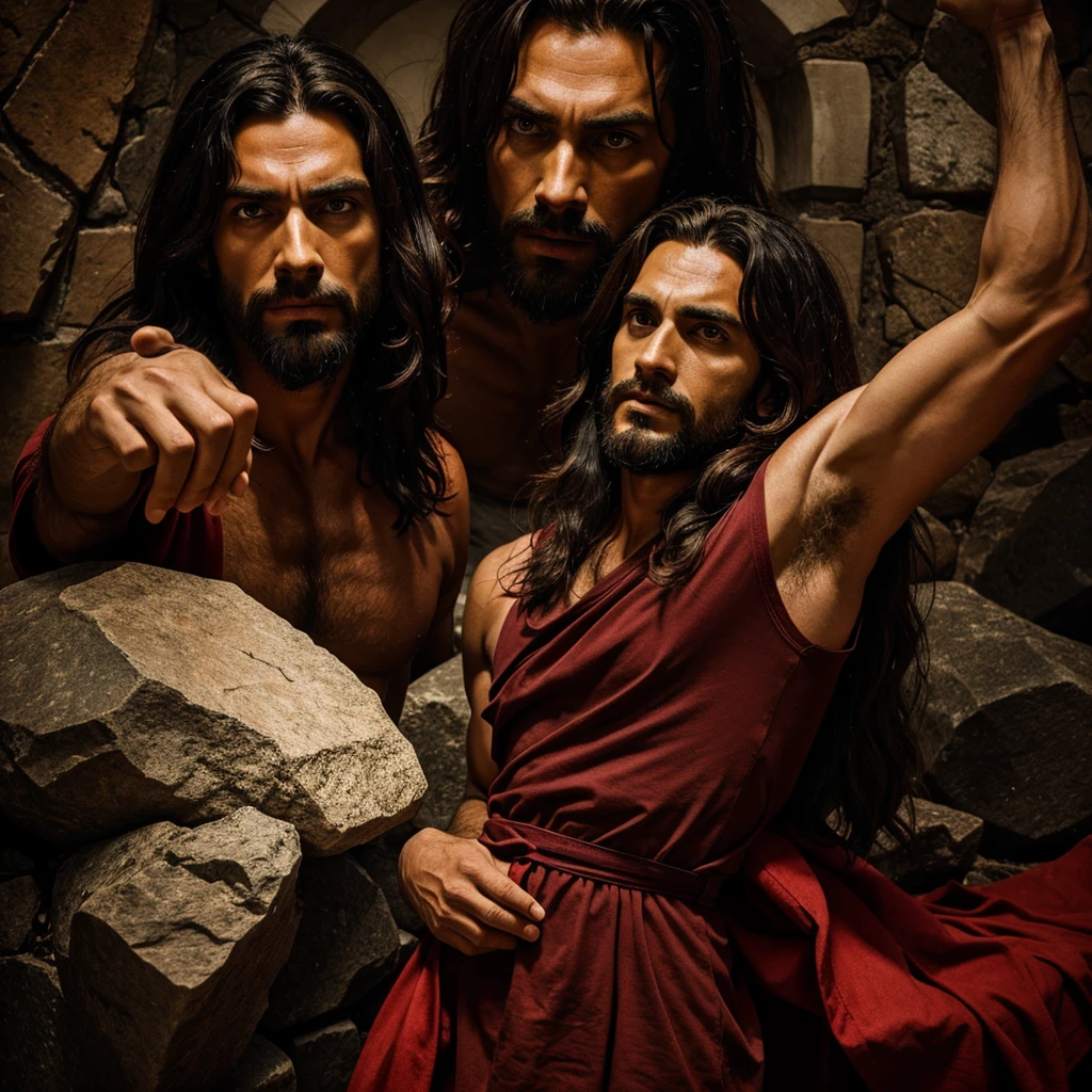 Jesus vs devil picture 