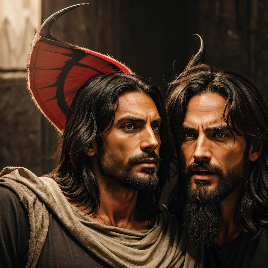 Jesus vs devil picture
