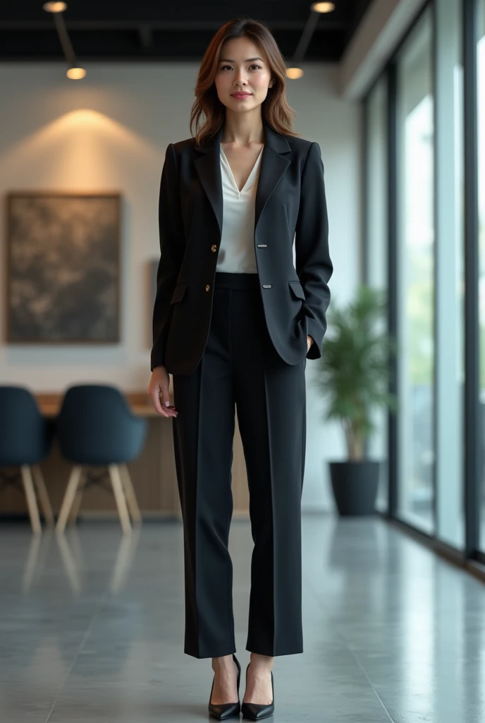 full body woman marketing director look