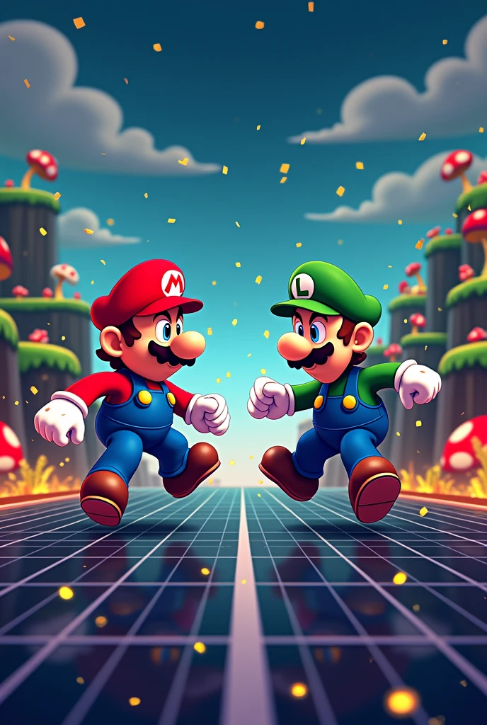mario bros speed vs time graph