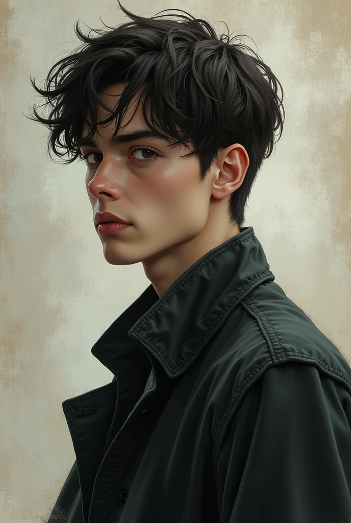 Handsome cool kind An illustration youth lonely