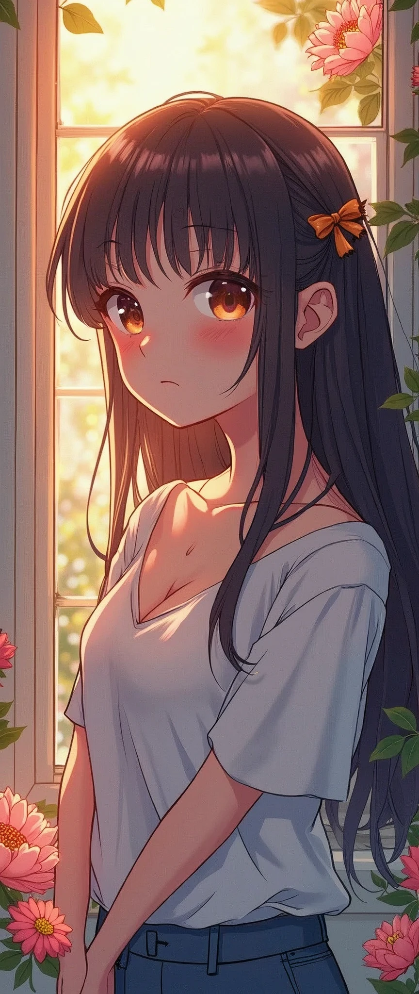 (masterpiece),(Highest quality),(Super detailed),(Ultra-high resolution),(Best illustrations),8k,wallpaper,,(I'm tired so please draw me an illustration that will cheer me up)