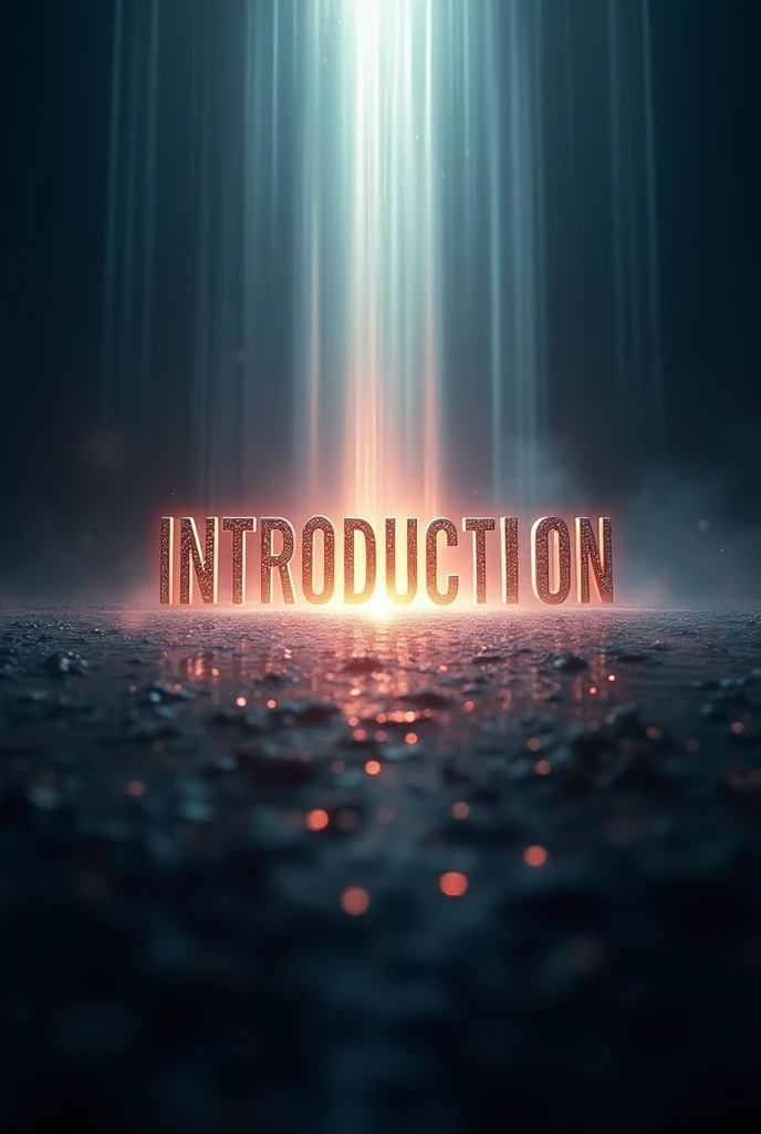 THE WORD INTRODUCTION WITH RAYS