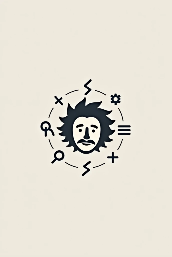 Logo for math contest add more things related to all branches of mathematics simplify it. a bit, The elements are fine but they are not appreciated. Make it 2D plus 2D and a flat background. Use Albert Einstein. Less elements, less flying.