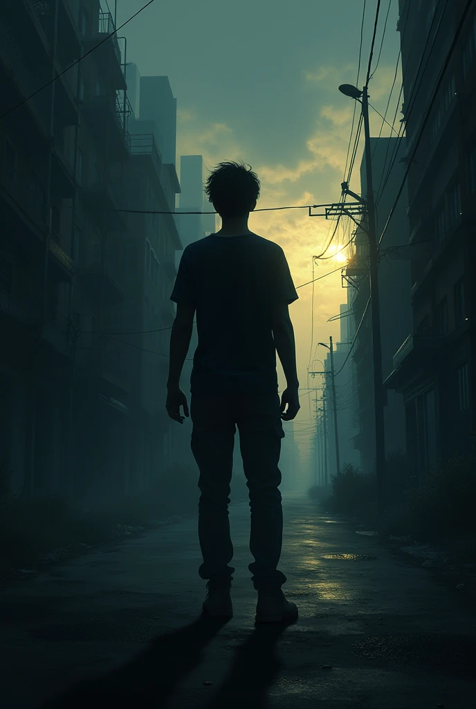 Genera una imagen con el siguiente texto "I'll soon be turning, round the corner now
Outside the dawn is breaking
But inside in the dark I'm aching to be free
The show must go on"