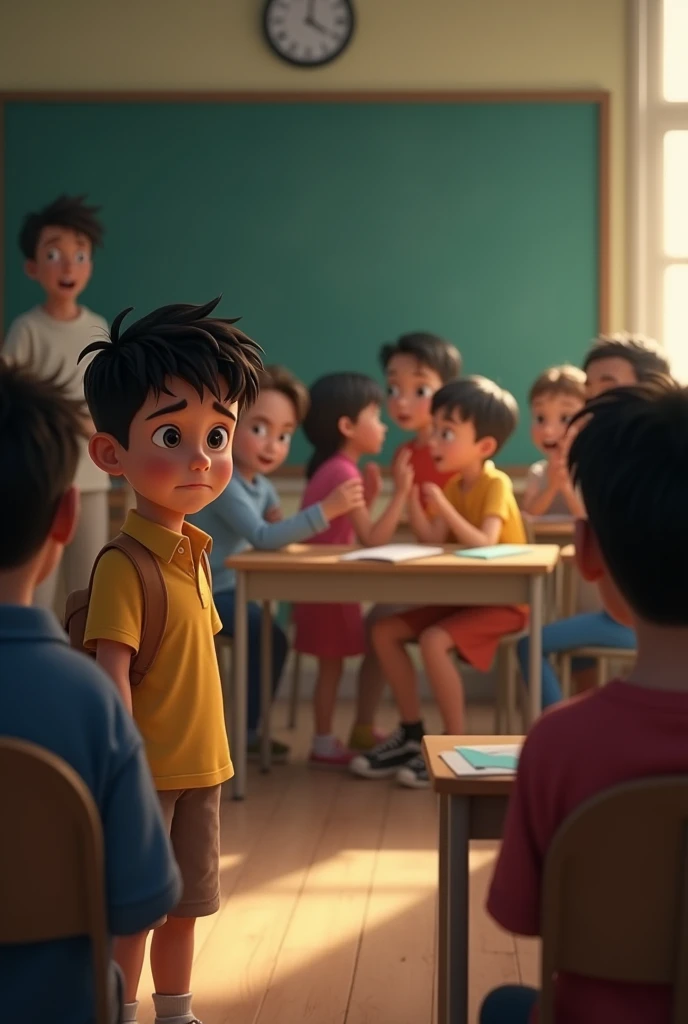 Create a cover relation 1:1 that says "Solórzano, don&#39;t leave me". It refers to a student who does not want his teacher to leave him in a make-up class..

